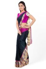 Kanjivaram Silk Sarees with Woven Zari work | 80% Pure Kanjeevaram silk and 10% Art Silk - Image 3