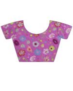 Women Georgette Saree with Scalloped Border - Image 5