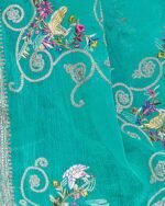 Women Embroidered Saree with Blouse Piece - Image 4